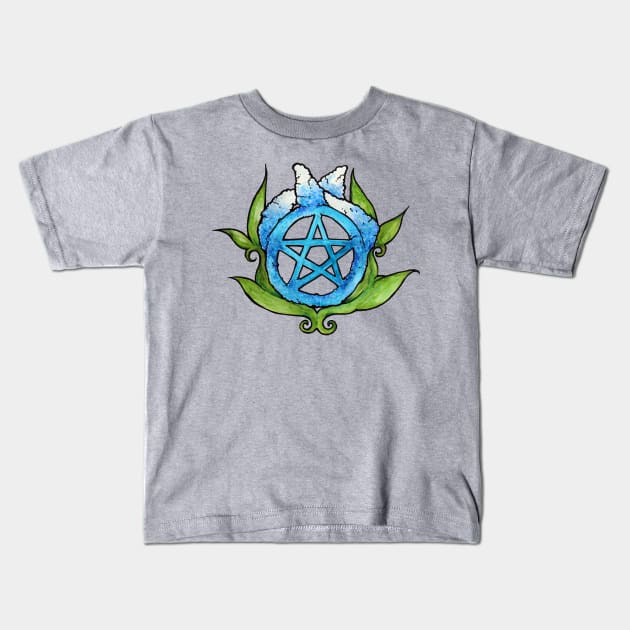 Pagan Pride Pentagram Kids T-Shirt by bubbsnugg